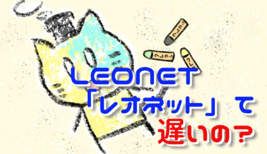 LEONET「レオネット」って遅いの？